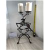 Image 1 : iron stag candle holder - stands 20"