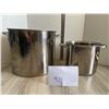Image 1 : stainless pots - 1 large - 1 small