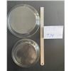 Image 2 : pyrex glass pie plates - 1-10" 1-8"