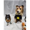Image 3 : VINTAGE VARIOUS CERAMIC DOGS, 1 PLASTIC COLLIE (5)