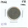 Image 1 : 1922Canadian Five Cent