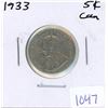 Image 1 : 1933 Canadian Five Cent