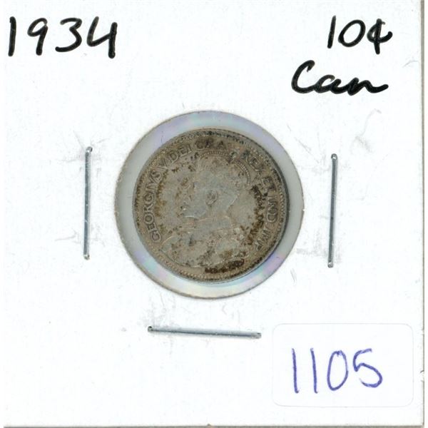 1934 Canadian Ten Cent