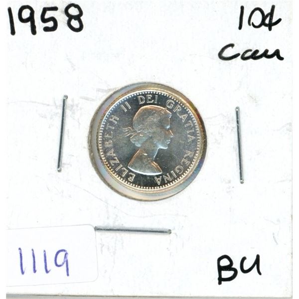1958 Canadian Ten Cent