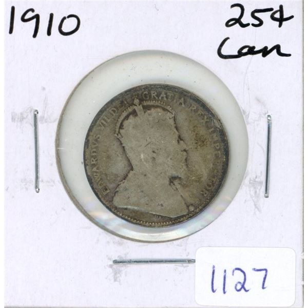 1910 Canadian Twenty-Five Cent