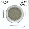 Image 1 : 1929 Canadian Twenty-Five Cent