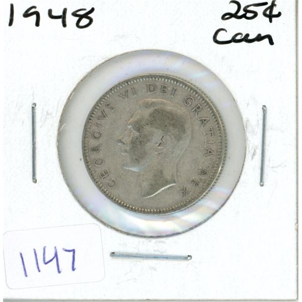 1948 Canadian Twenty-Five Cent