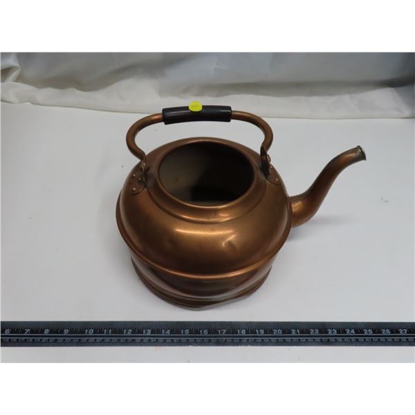 Large copper kettle