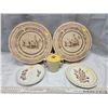 Image 1 : 2 CHEESE CRATES (27.5" EACH).  ST. BENOIT DU-LAC ABBEY, 2 SIDE PLATES, TUPPERWARE SUGAR BOWL.