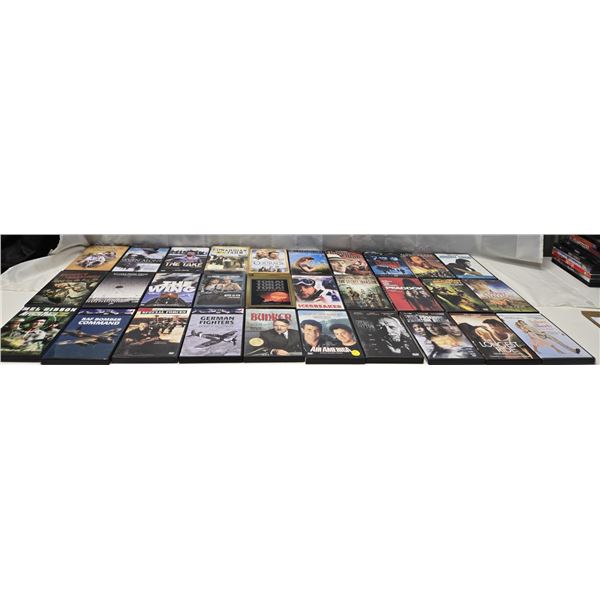 30 VARIOUS DVD'S