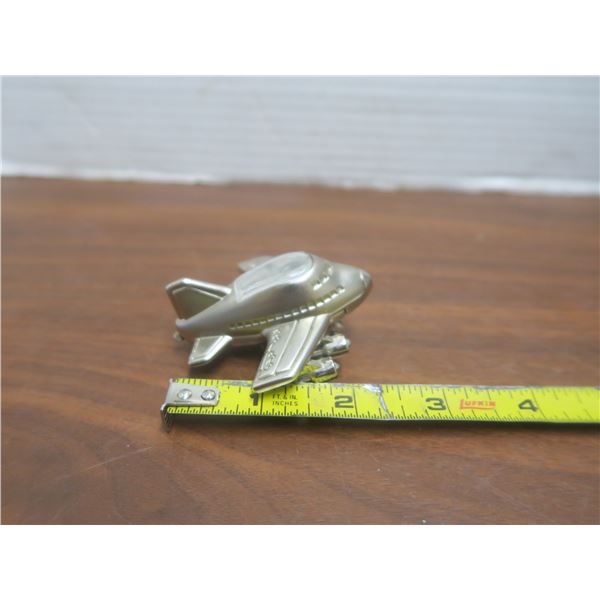 bey-berk international solid brass airplane dewsk clock
