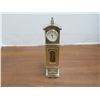 Image 4 : 1988 miniature brass grandfather clock by circa