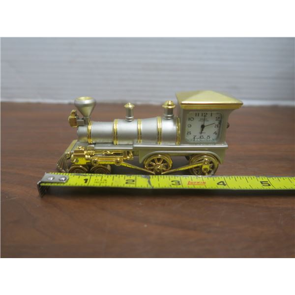 vintage platinum collectible locomotive clock