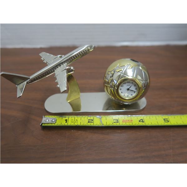 plane ornament royal clock aircraft statue
