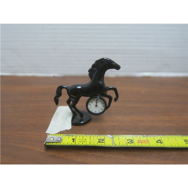 miniature horse clock