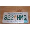 Image 1 : 2010 Saskatchewan Passenger License Plate 822 HMQ