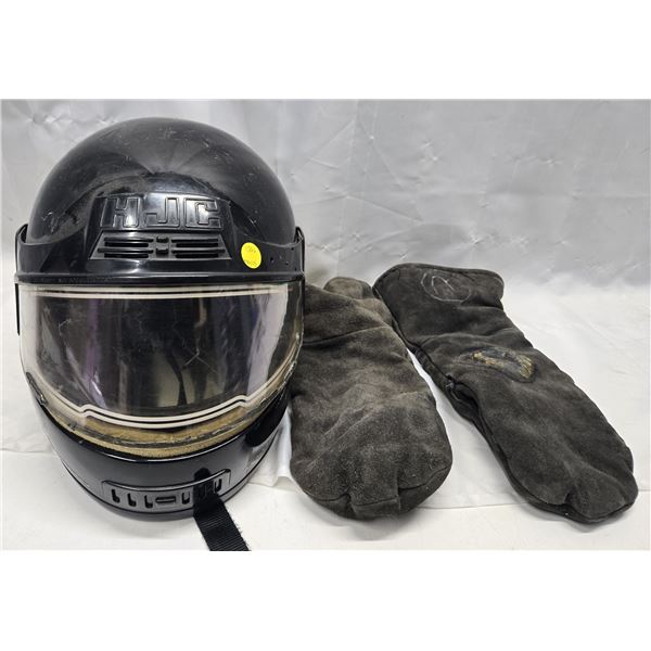 SNOWMOBILE HELMET WITH GLOVES XXL 8"