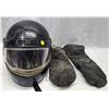 Image 1 : SNOWMOBILE HELMET WITH GLOVES XXL 8"