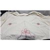 Image 1 : VINTAGE HOMEMADE TABLECLOTH.  86" X 72"