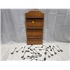 Image 1 : SPOON RACK WITH SPOONS.
