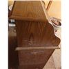 Image 3 : desk with 3 drawers and accordian style door 43"x34 3/4"x17"