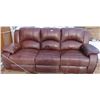 Image 1 : 3 person leather couch with 2 loungers 37 1/2"x7'2"x35"