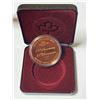 Image 1 : 1908-1998 Royal Canadian Mint - 90th Anniversary Token in Bronze and Silver in Black Case