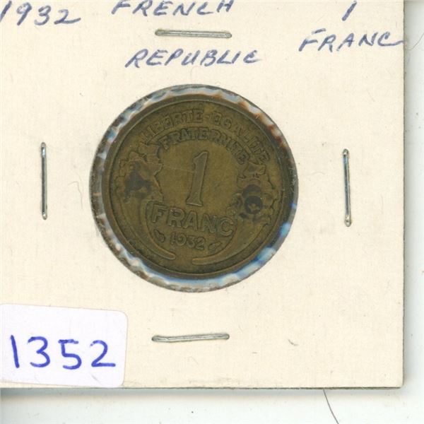 1932 1 Franc - French Republic