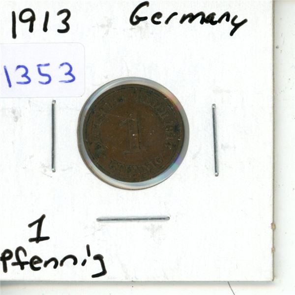 1913 1 Pfenning - Germany
