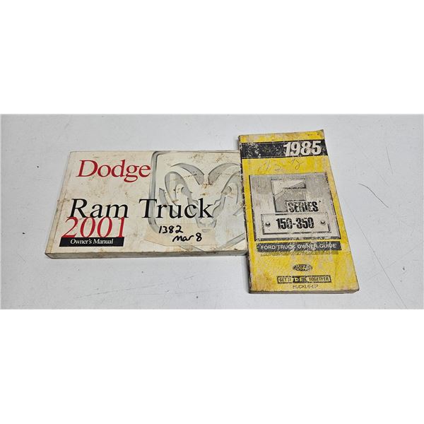 owners manual for 2001 Dodge Ram and 1985 Ford 150-350