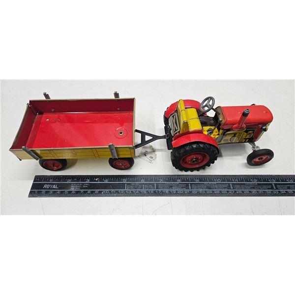 Zetor tin tractor and trailer