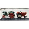 Image 2 : 2 steel tractors - Allis-Chalmers D-21 & 1/32 collectors John Deere overtime tractor