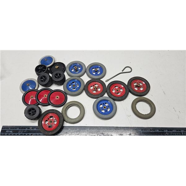 assorted of toy wheels