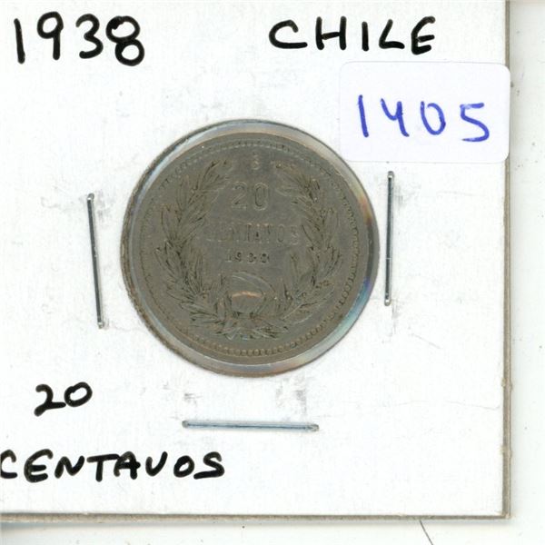 1938 20 Centavos - Chile