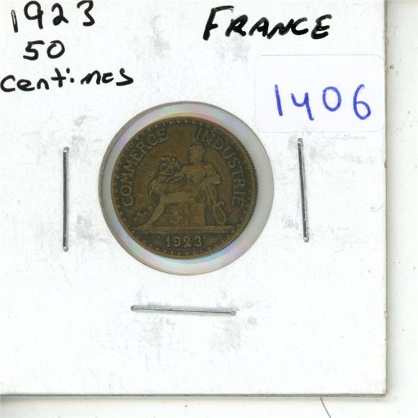 1923 50 Centimes - France