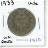 Image 1 : 1933 1 Peso - Chile