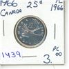 Image 1 : 1966 Canadian Twenty-Five Cent