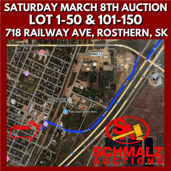 LOCATED AT 718 Railway Ave, Rosthern (Google Maps Pin in Desc.)