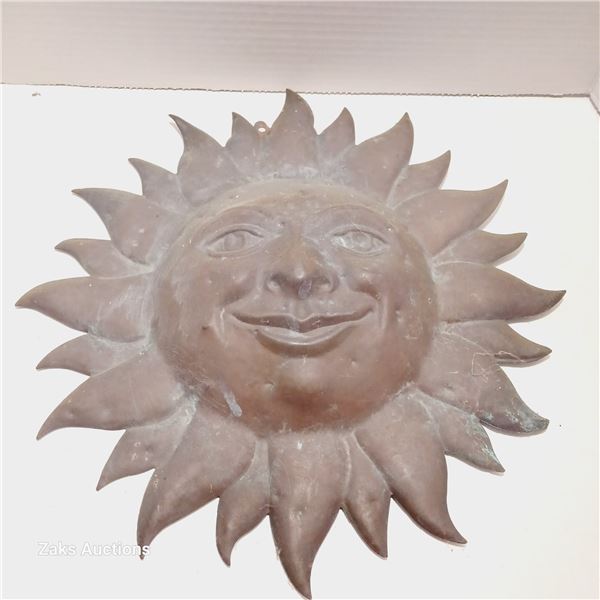 Cast Iron Sun Face Wall Decor