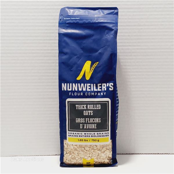 Nunweiler's Organic Thick Rolled Oats (BB Date)