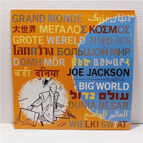 Sealded Vinyl Record, Big World - By Joe Jackson