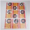 Image 2 : Sheet of NHL All Star Pro Set Cards