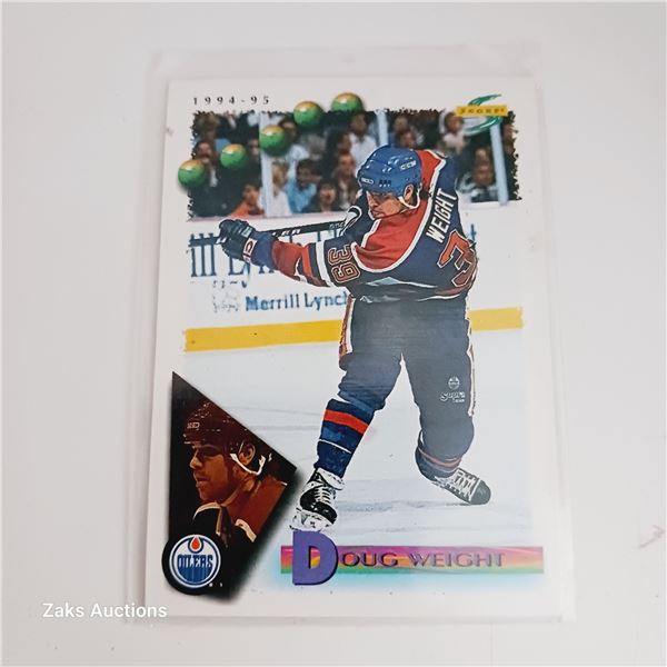 Vintage Doug Weight Edmonton Oilers Hockey Card