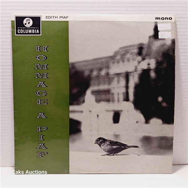 Vinyl Record, Hommage Ã  Piaf - By Edith Piaf