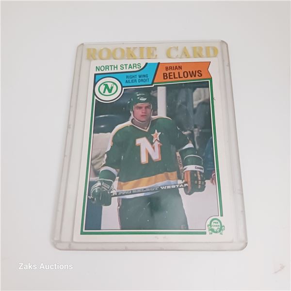 NHL Brian Bellows Rookie Card in Top Loader