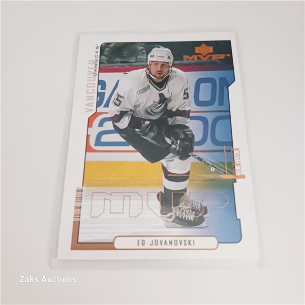 Ed Jovanoski MVP Bronze Script Hockey Card