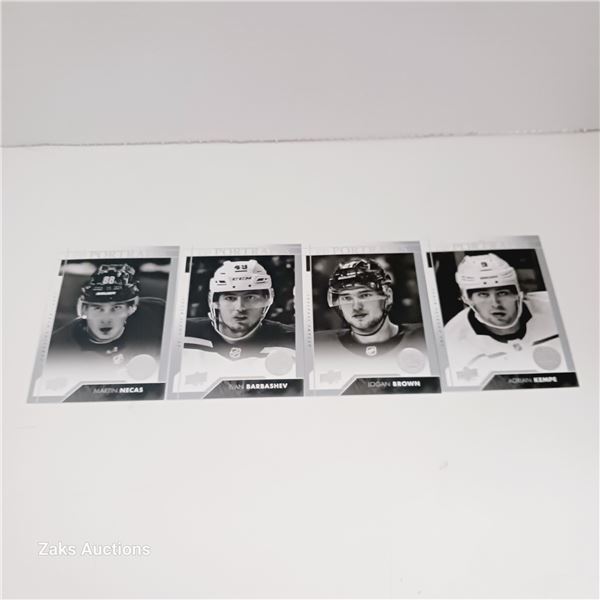 Lot of 4 Upper Deck Portraits NHL Hockey Cards