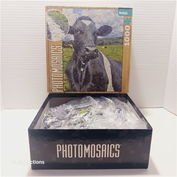 Photomosaic Cow - 1000pc Jigsaw Puzzle