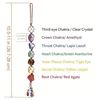 Image 3 : Large Chakra Healing Gemstone Tassle Pendant