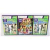 Image 1 : LOT OF 3 XBOX 360 KINECT GAMES